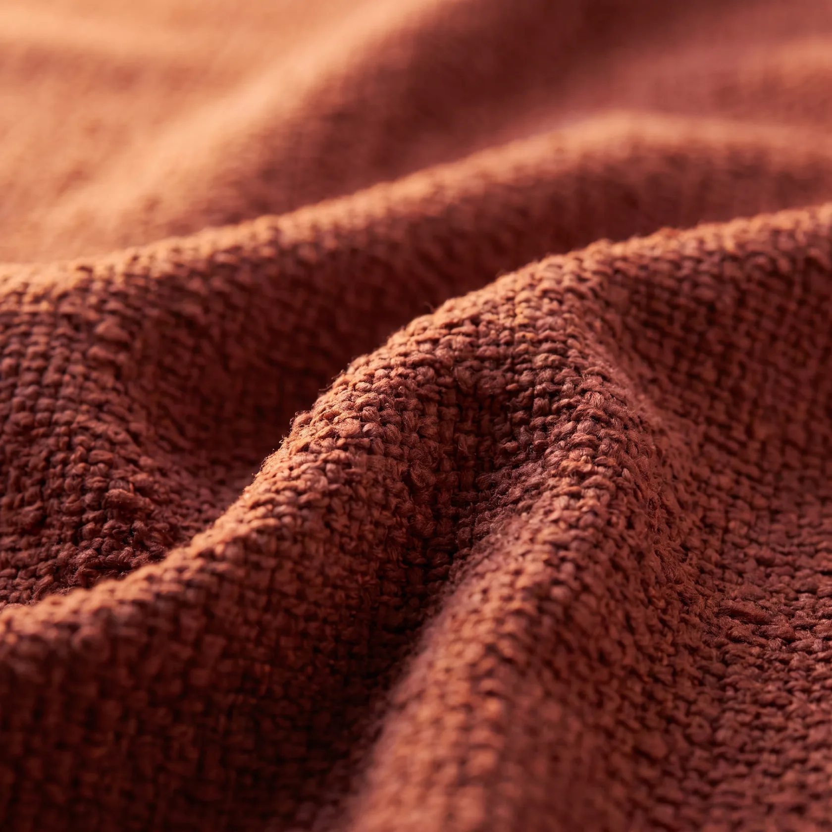 Textura de tela chenille borgoña para tapicería